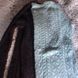 Purple and Green American Eagle Sweaters